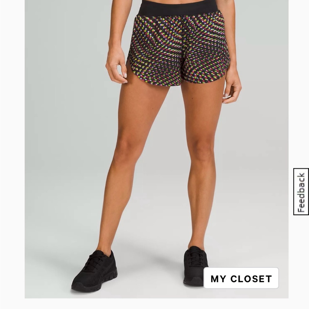 Lululemon Find Your Pace High-Rise Lined Short 3”, size 12